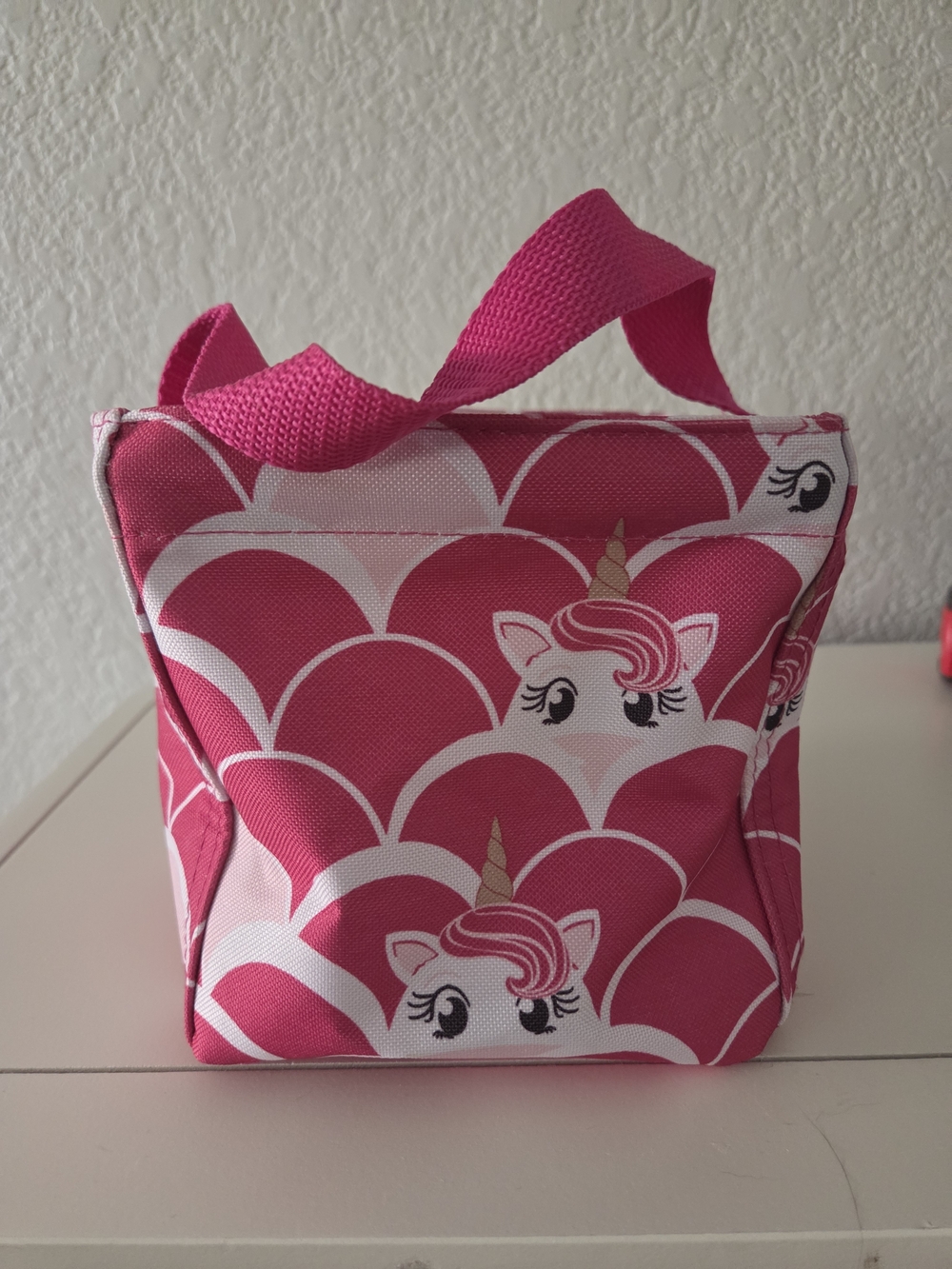 31 (Thirty-One) Pink Unicorn Little Carryall Cube w Handle
